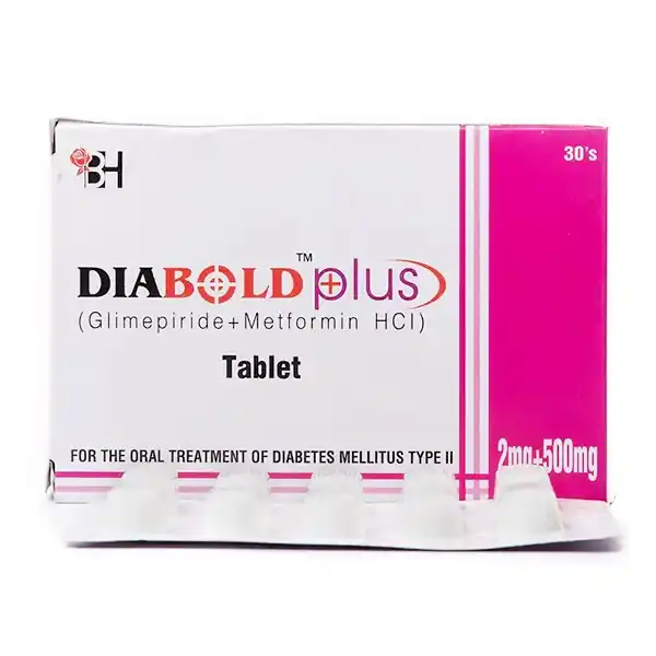 Diabold Plus Tablets 2mg+500mg